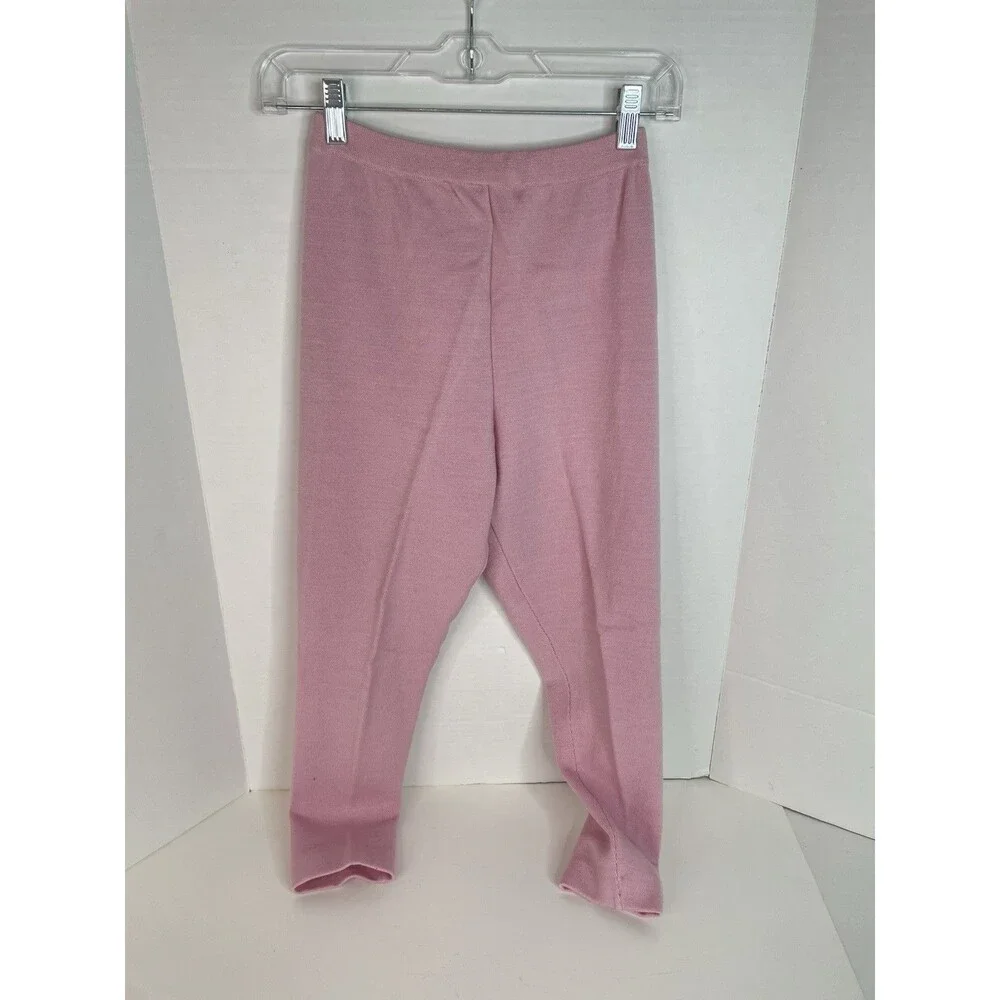 Vintage Adrienne Vittadini Sweat Pants, Medium, Pink, Designer, Lambswool